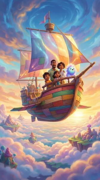 《云端奇遇》高清动画视频海报